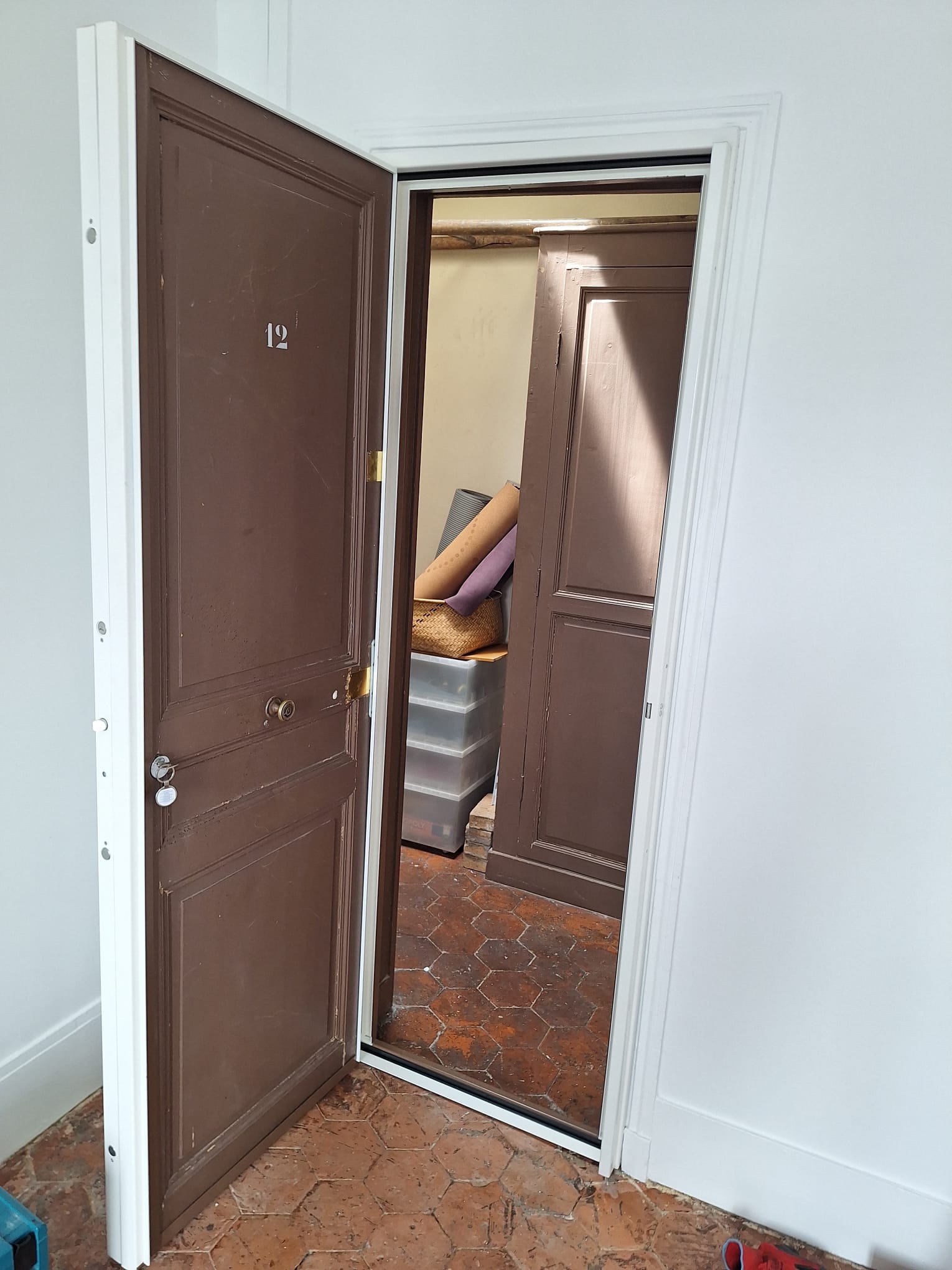 Blindage de porte à Paris 5 (Ecoles) — après